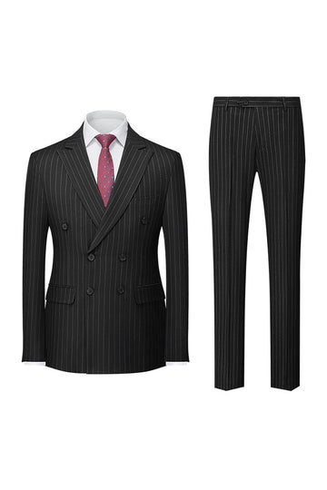 Black Peak Lapel 2-częściowe męskie garnitury